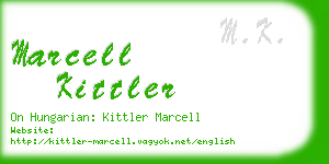 marcell kittler business card